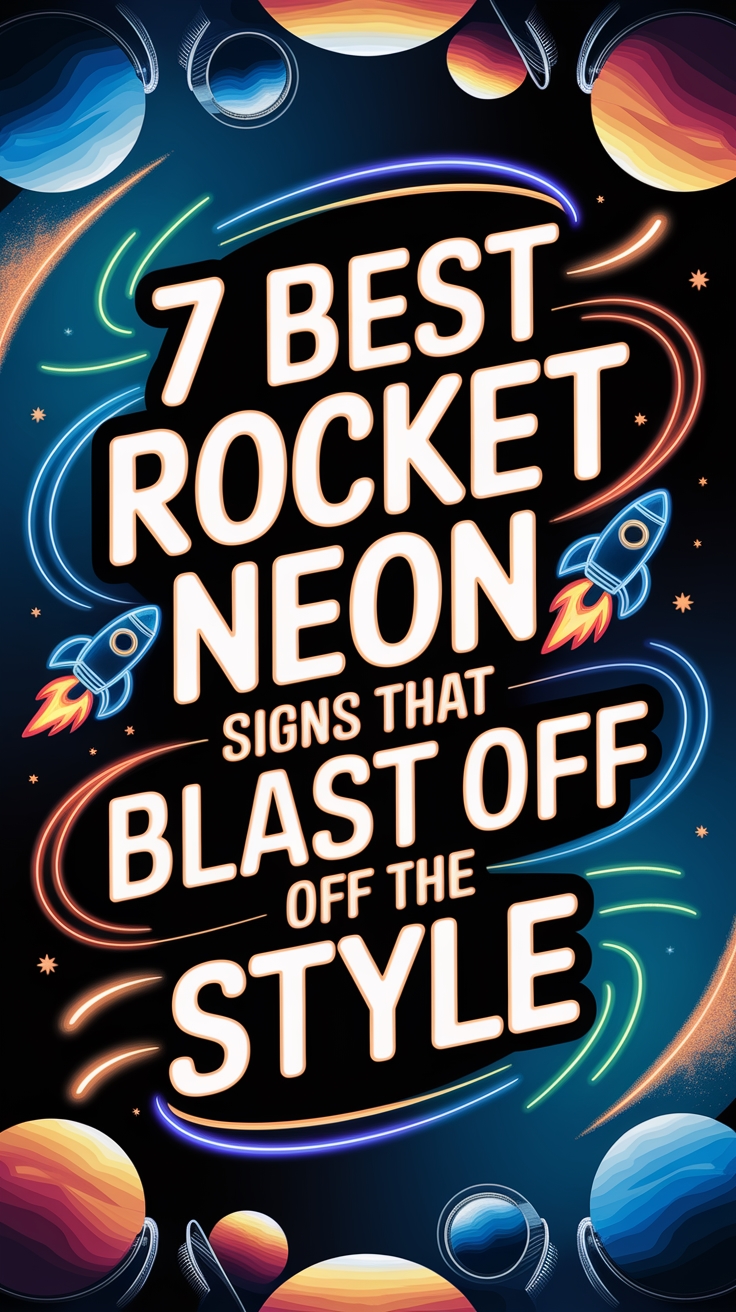 stylish neon rocket signs stylish neon rocket signs