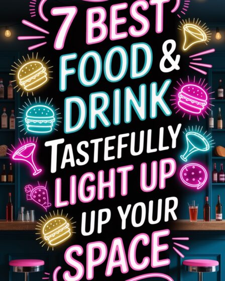 tasteful neon food signs