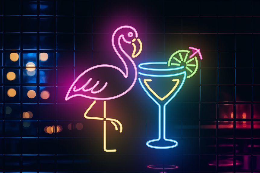 tropical flamingo cocktail vibes tropical flamingo cocktail vibes