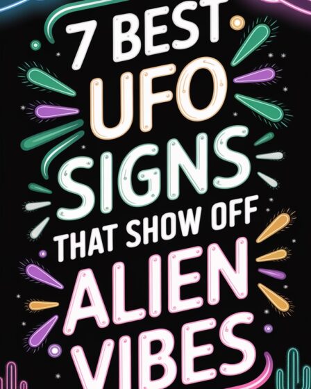 ufo themed neon sign collection