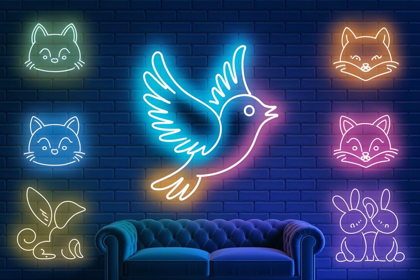 vibrant bird neon signs vibrant bird neon signs