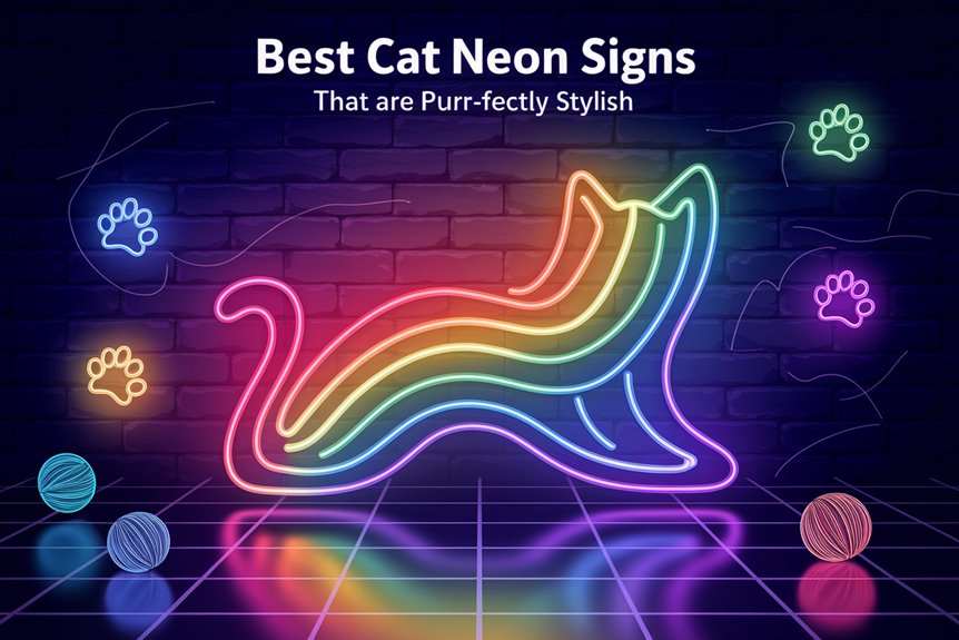 vibrant cat themed neon sign vibrant cat themed neon sign