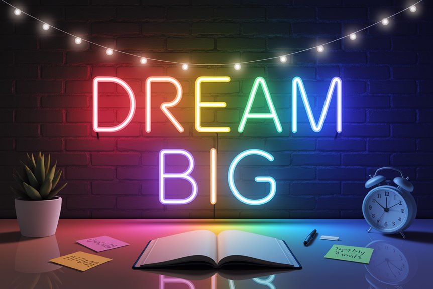 vibrant motivational neon sign vibrant motivational neon sign