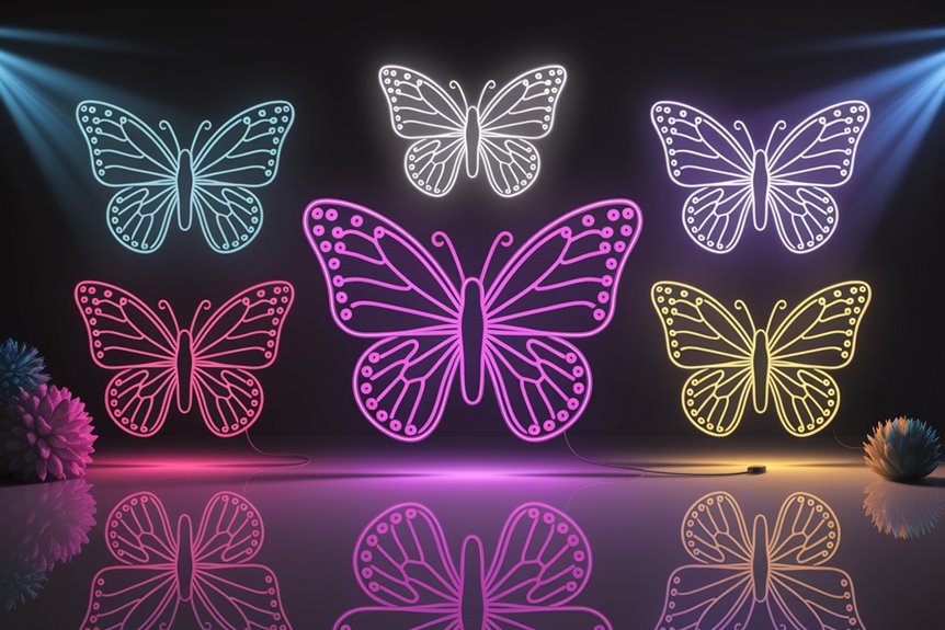 vibrant multicolor led butterfly vibrant multicolor led butterfly