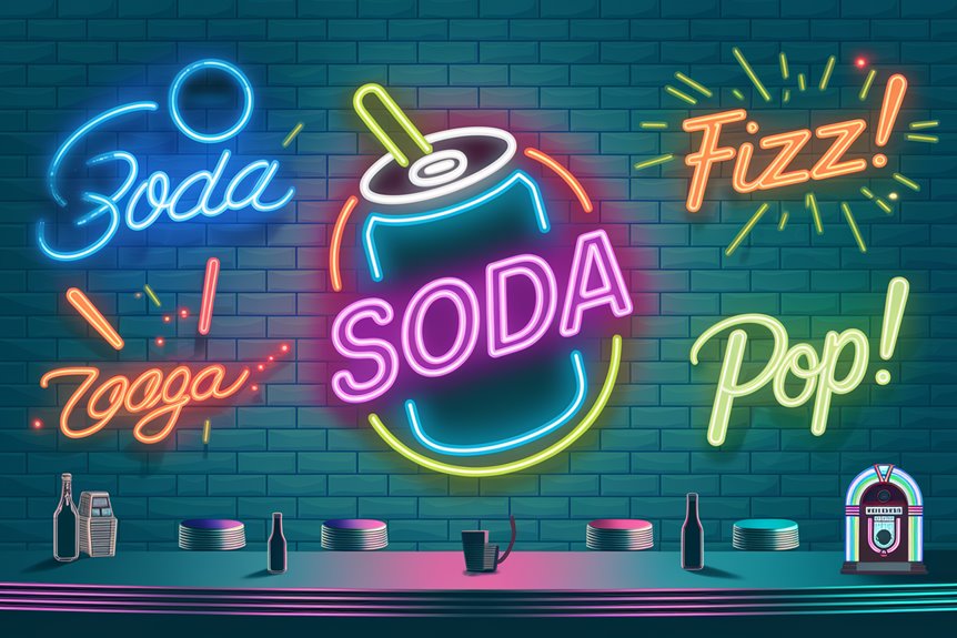 vibrant neon soda light vibrant neon soda light