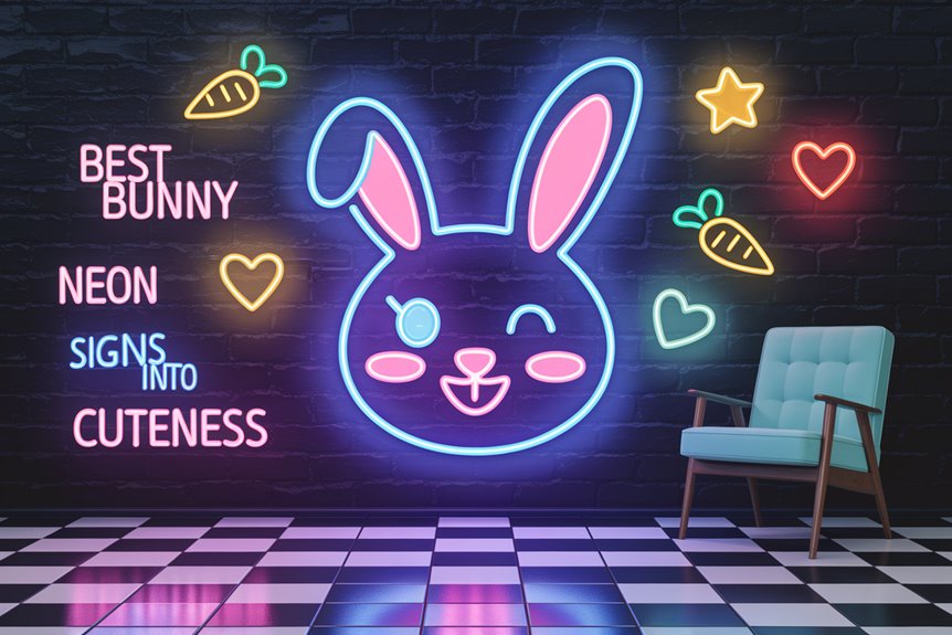 vintage retro bunny sign vintage retro bunny sign