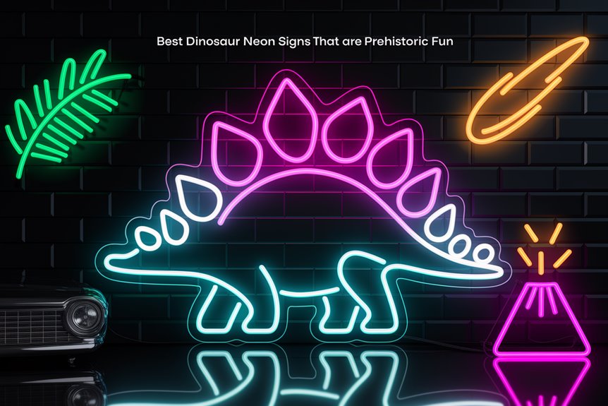 vivid stegosaurus neon decor vivid stegosaurus neon decor