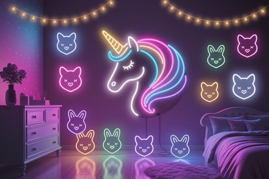 whimsical unicorn neon decor whimsical unicorn neon decor