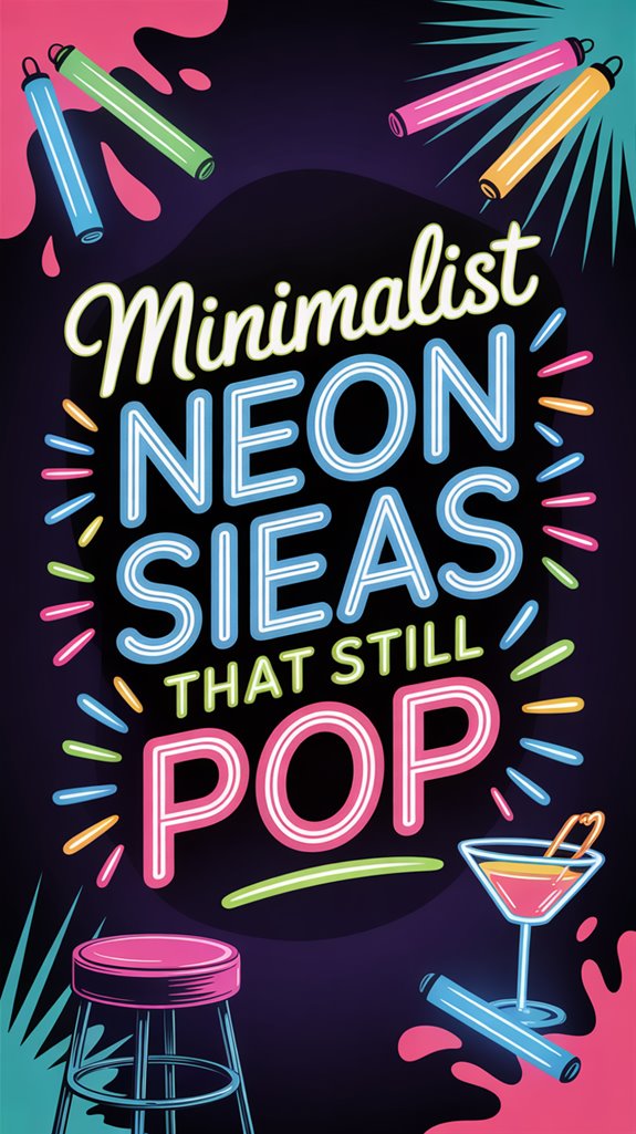 bright simple neon designs