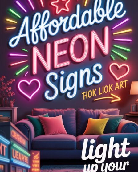 budget artistic neon signs