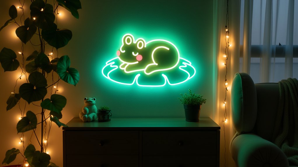 calming frog neon light 1qcvp calming frog neon light