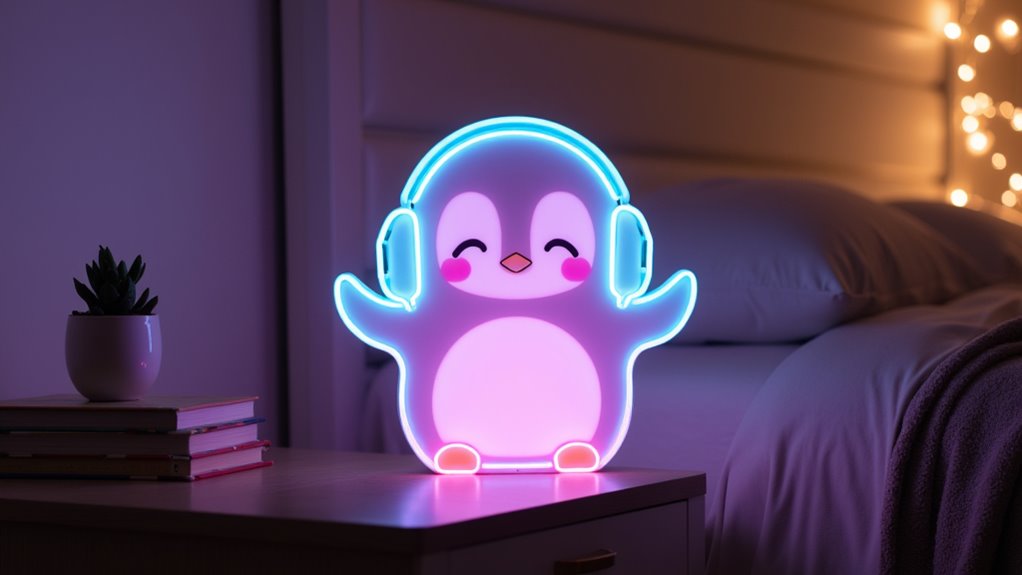 calming penguin night light