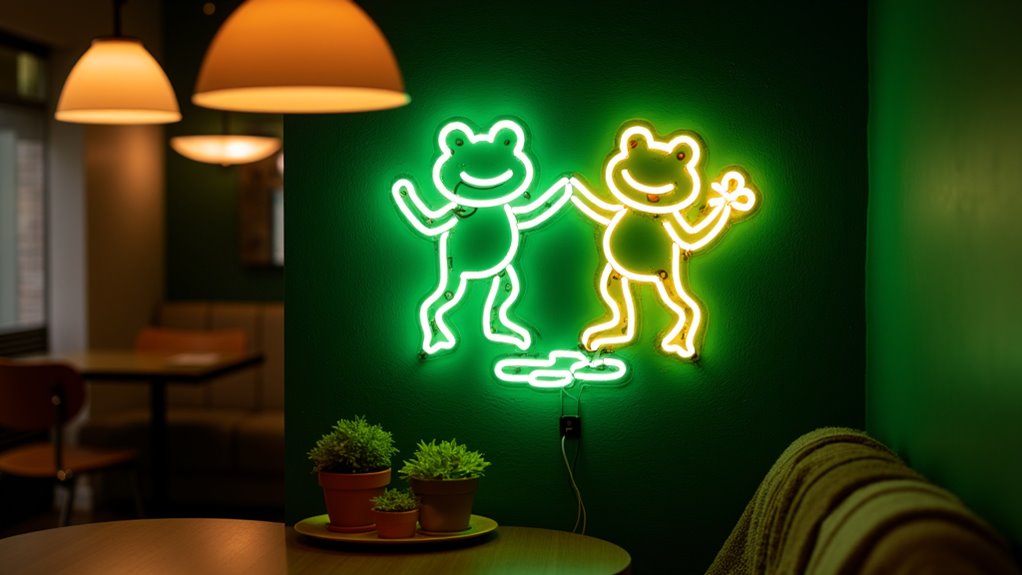 cheerful frog neon dance scw8f cheerful frog neon dance