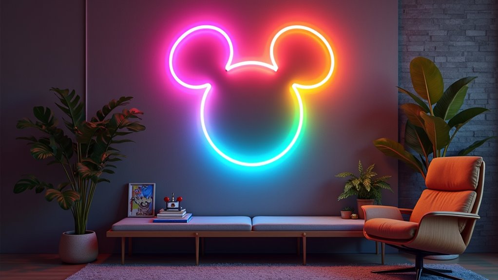 colorful mickey neon signs yofpj colorful mickey neon signs