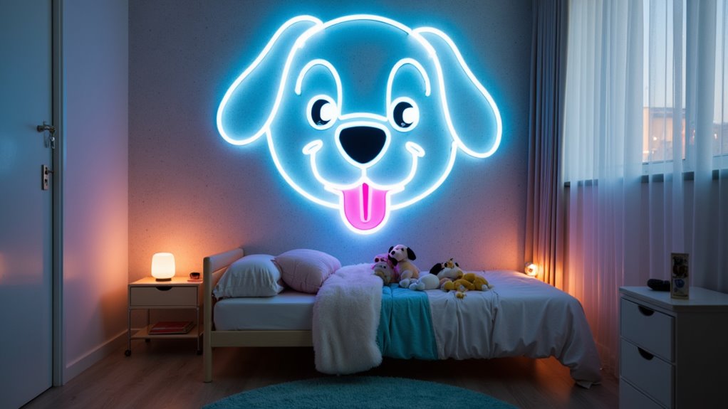 colorful neon dog decor am7ql colorful neon dog decor