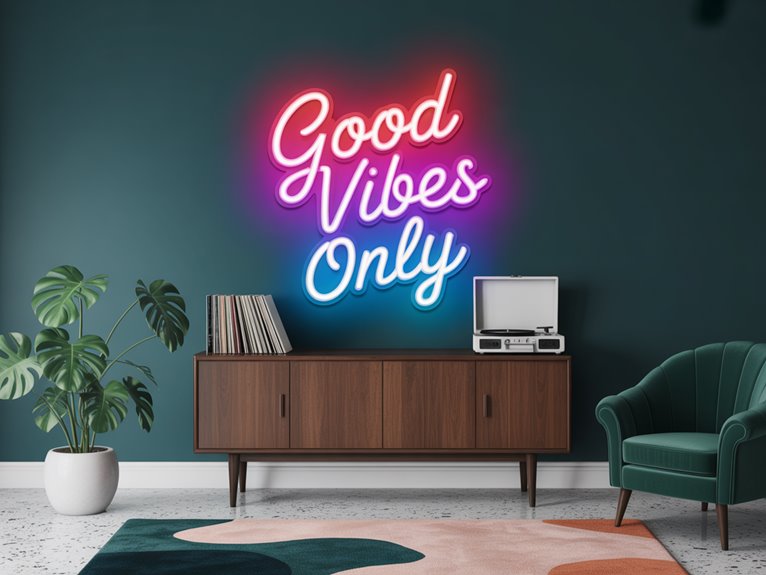 creative neon sign styling