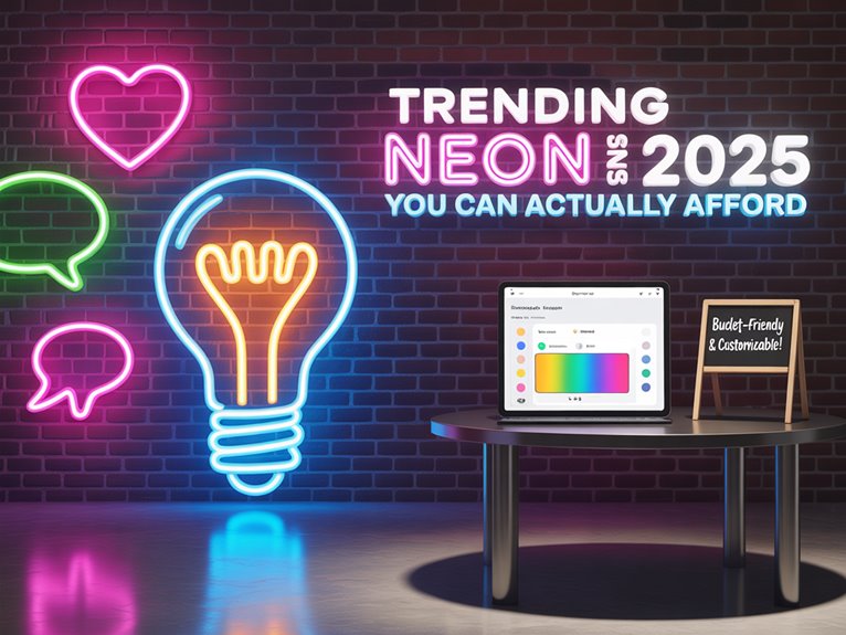 customizable neon sign options