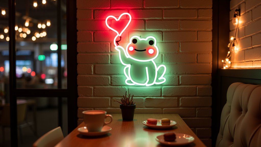 cute blushing frog neon dhz8y cute blushing frog neon