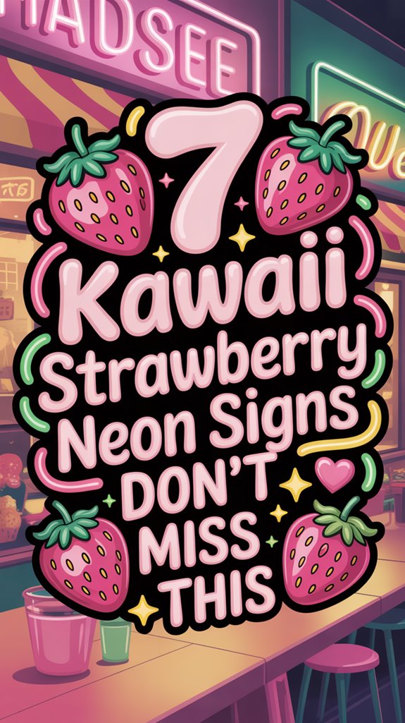 cute strawberry neon signs 00c7f cute strawberry neon signs