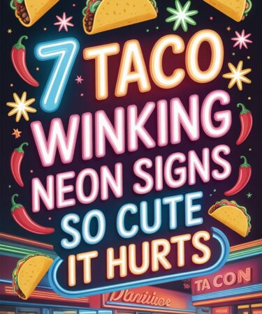 cute taco neon signs