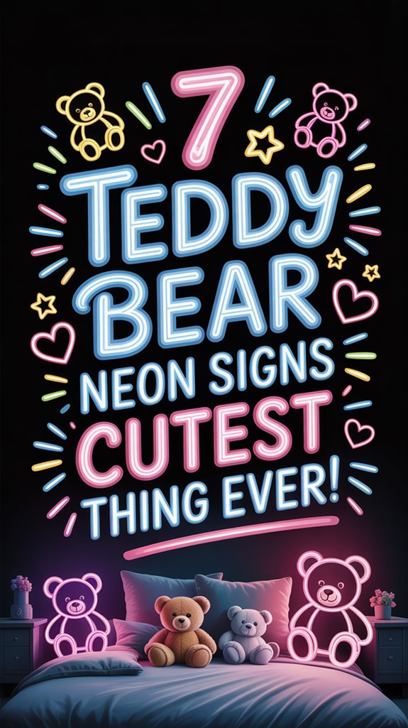 cute teddy bear neon signs o7c43 cute teddy bear neon signs