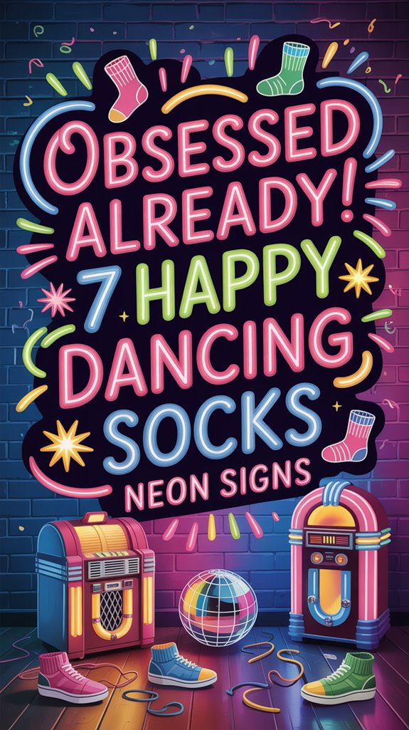 dancing neon socks obsession