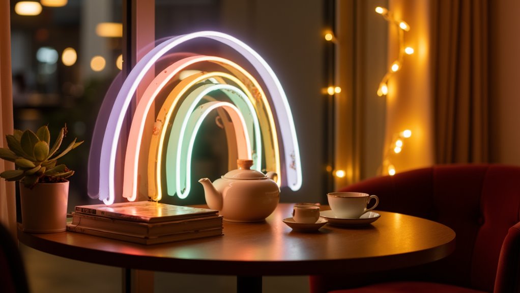 double rainbow neon sign cme5a double rainbow neon sign