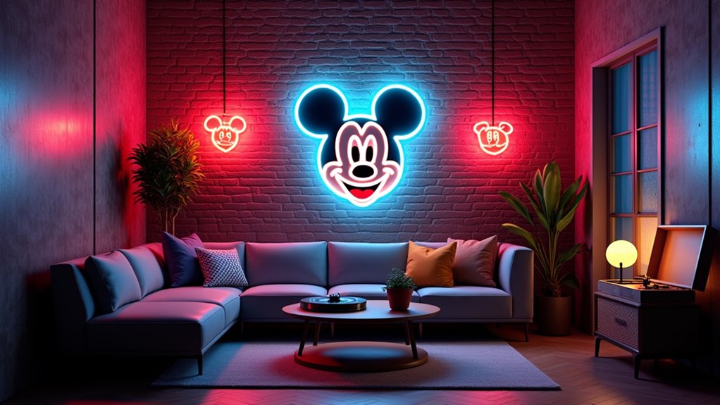 iconic neon mickey glow pvguf iconic neon mickey glow