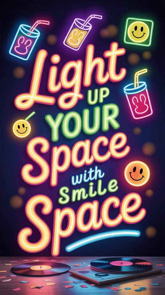 juice box neon sign