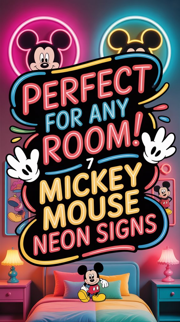 mickey mouse neon signs psd5s mickey mouse neon signs