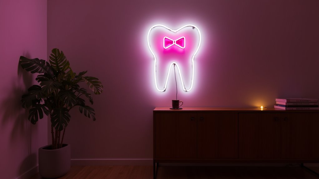 minimalist dental sign glow beeul minimalist dental sign glow