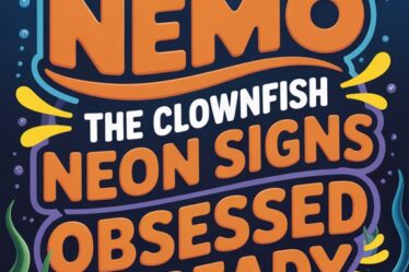 nemo clownfish neon sign
