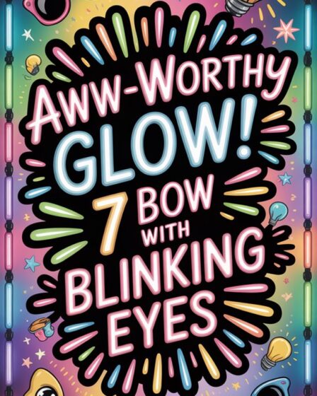 neon bow eye sign