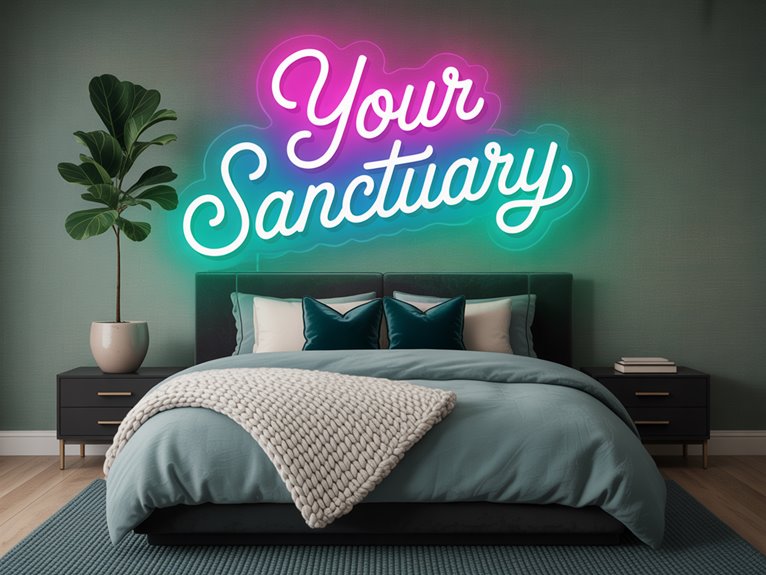 neon decor for relaxation