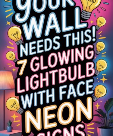 neon face light sign