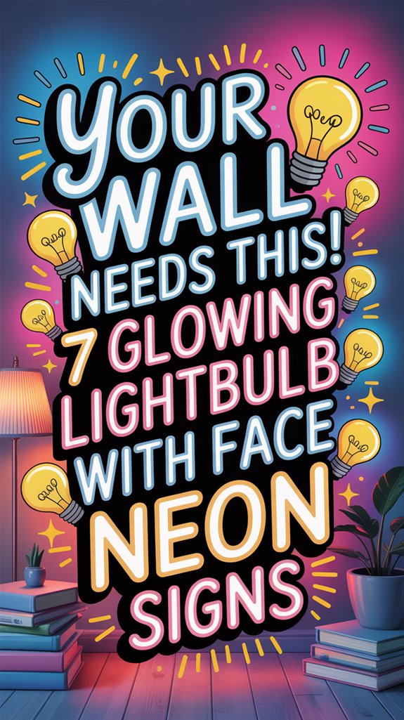 neon face light sign
