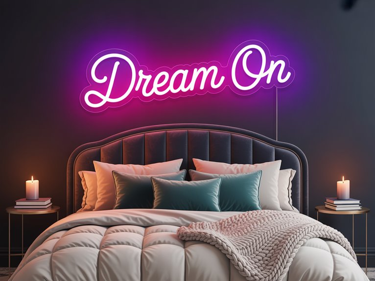 neon glow creates ambiance