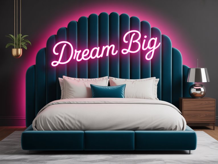 neon illuminated headboard decor 4zthq neon illuminated headboard decor