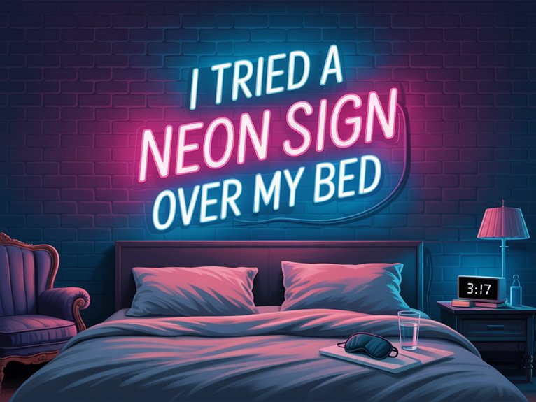 neon light disrupts sleep