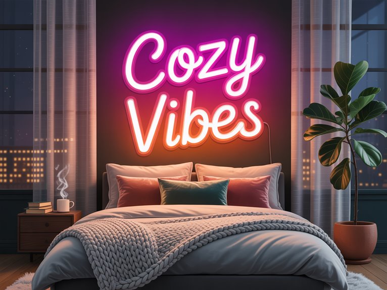 neon lighting enhances coziness