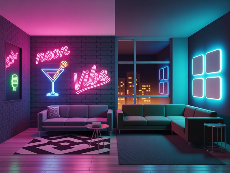 neon nostalgia led modern
