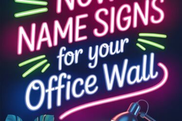 neon office wall signs