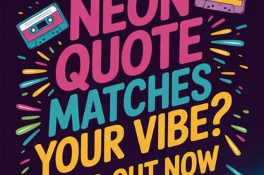neon quote vibe matcher
