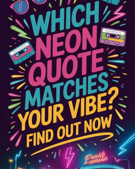 neon quote vibe matcher