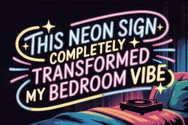 neon sign bedroom transformation