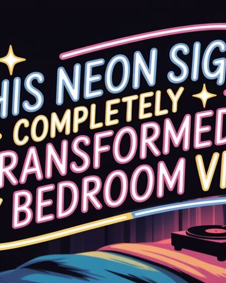 neon sign bedroom transformation