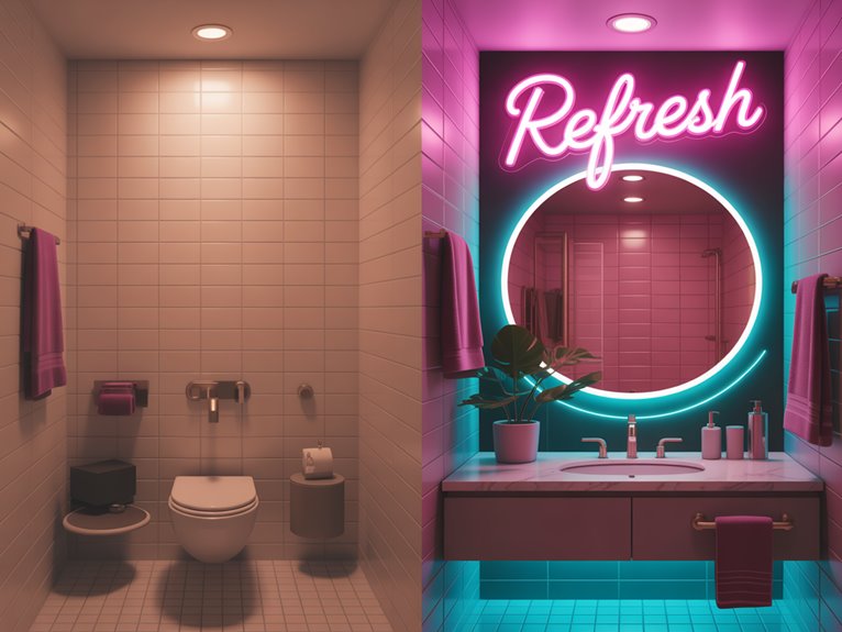 neon sign brightens bathrooms h6cs3 neon sign brightens bathrooms