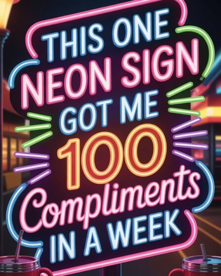 neon sign sparks compliments