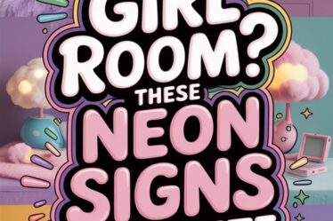 neon signs enhance soft girl room