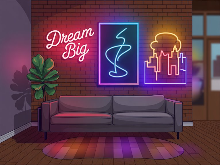 neon signs express personal style